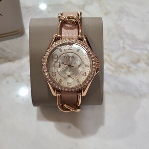 Fossil Riley Watch ES3466 Rose Gold New With Tags